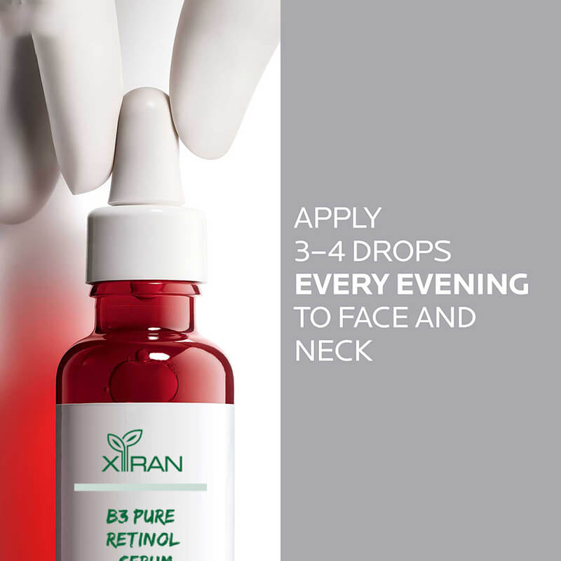 This serum combines concentrated pure retinol and vitamin B3